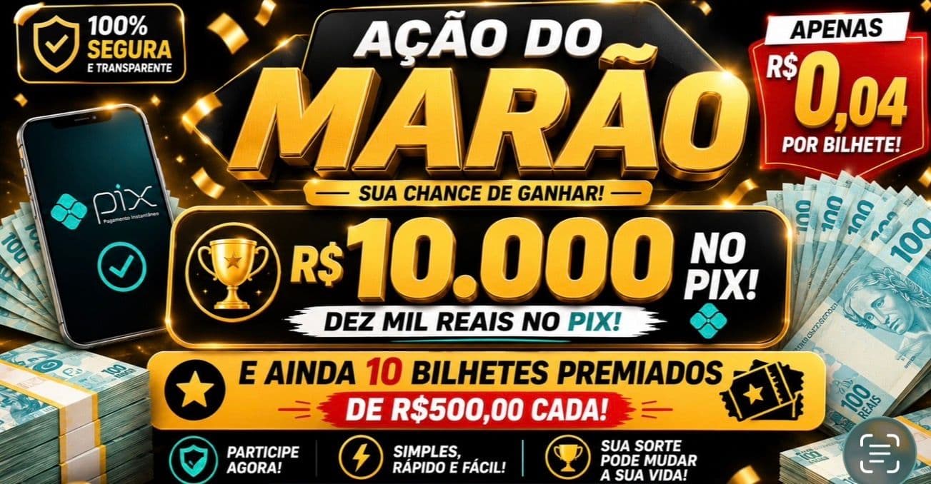 Imagem da campanha 2 Edição Ação 10 mil no pix